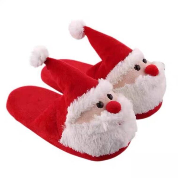 Santa Claus Slippers Elk Slippers Home Fur - Image 5