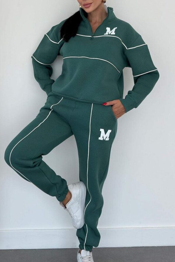 Women's Sweater Letter Long Sleeve Sports Suit - Image 6