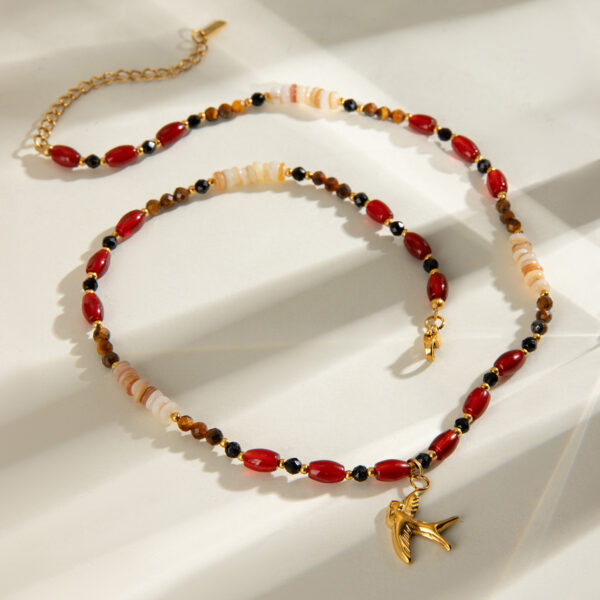 Sierra Tiger Eye Beads Necklace - Image 4