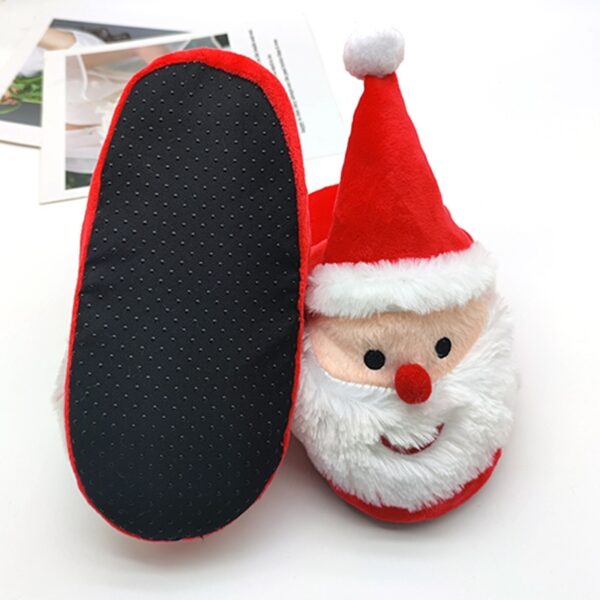 Santa Claus Slippers Elk Slippers Home Fur - Image 2